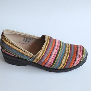 Duck head colorful fabric /leather memory foam comfort shoes